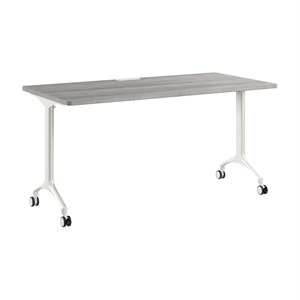 Synergy 60-inch Rectangle Modular Conference Table in Gray - Engineered Wood