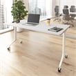 Synergy 60-inch Rectangle Modular Conference Table in White - Engineered Wood