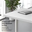 Synergy 60-inch Rectangle Modular Conference Table in White - Engineered Wood