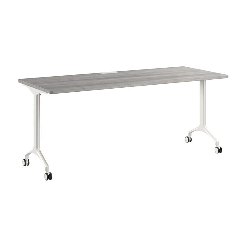 Synergy 72-inch Rectangle Modular Conference Table in Gray - Engineered Wood
