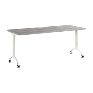 Synergy 72-inch Rectangle Modular Conference Table in Gray - Engineered Wood