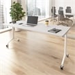 Synergy 72-inch Rectangle Modular Conference Table in White - Engineered Wood