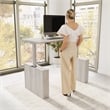 Stratus 60W X 30D Adjustable Standing Desk in Platinum Gray - Engineered Wood