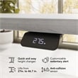 Stratus 60W X 30D Adjustable Standing Desk in Platinum Gray - Engineered Wood