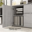 Stratus 30W Storage Cabinet with Drawers in Platinum Gray - Engineered Wood