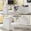 Stratus 30W Storage Cabinet with Drawers in White - Engineered Wood