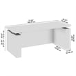 Stratus 72W Standing Desk with Modesty Panel in Platinum Gray - Engineered Wood