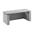 Stratus 72W Standing Desk with Modesty Panel in Platinum Gray - Engineered Wood