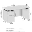 Stratus 60W Standing Desk with File Cabinet in Natural Elm - Engineered Wood