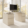Stratus 60W Standing Desk with Drawers in Natural Elm - Engineered Wood
