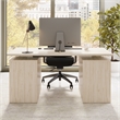 Stratus 60W Standing Desk with Drawers in Natural Elm - Engineered Wood