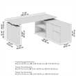 Stratus 72W x 30D Standing Desk with Storage in Natural Elm - Engineered Wood