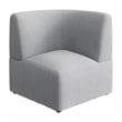 Assemble Modular Corner Lounge Chair in Fog Fabric