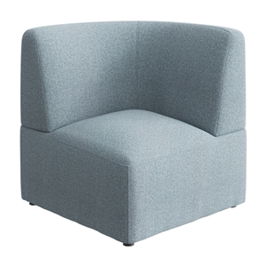 Assemble Modular Corner Lounge Chair in Mist Fabric