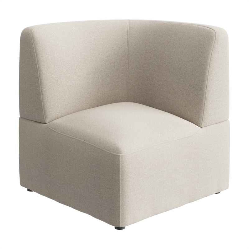 Assemble Modular Corner Lounge Chair in Oat Fabric