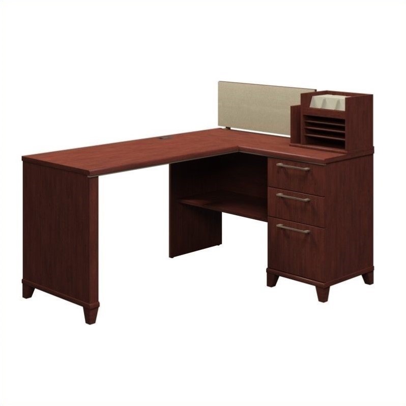 Bush Business Enterprise 60 X 47 Corner Desk Harvest Cherry 2999cs 03k Bush Business Enterprise 60 X 47 Corner Desk Harvest Cherry