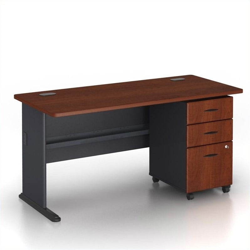 Bush Business Furniture Series A 60" Credenza Desk with File
