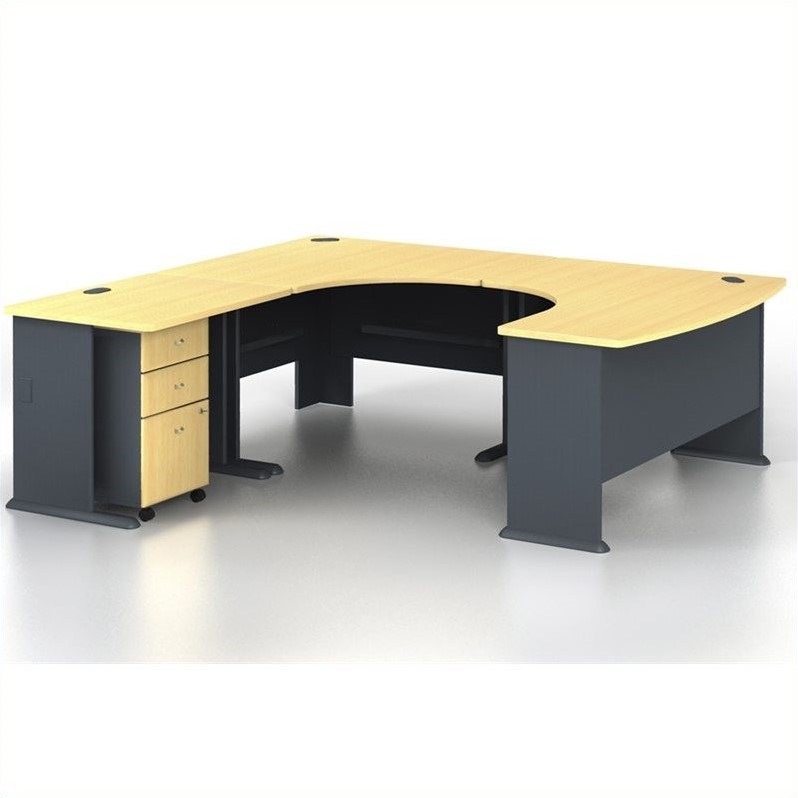Bush Business Series A 4Piece UShape LeftHand Computer Desk