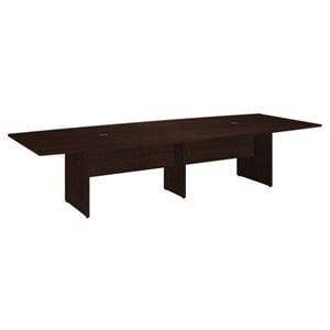 BBF Conference Tables 120W x 48D Boat Top Conference Table With Wood Base