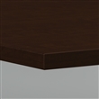 Bush Business Furniture 96W x 42D Boat Shaped Conference Table with Wood Base in Mocha Cherry