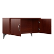 Office in an Hour Cubicle Desk with Storage in Hansen Cherry - Engineered Wood