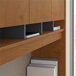 Series C 72W L Shaped Desk with Storage in Natural Cherry - Engineered Wood