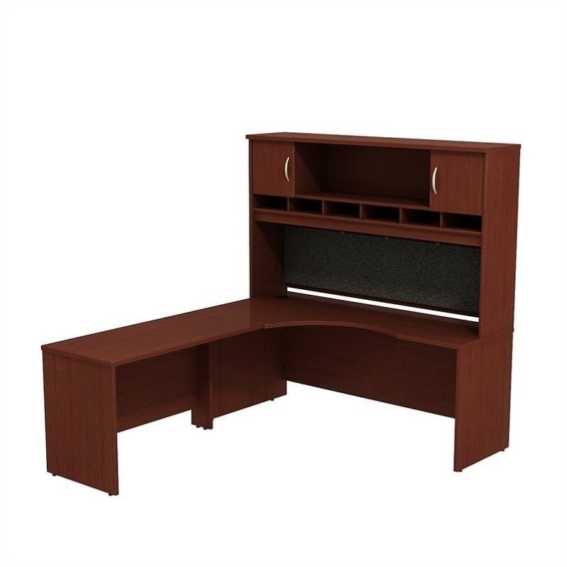 Bush Business Furniture Series C 72W x 24D LH Corner Desk with Hutch in