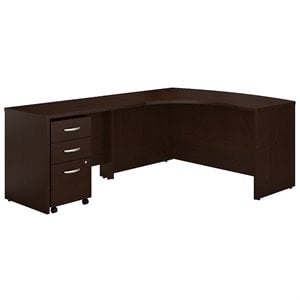 Bush Business Furniture Series C 60W X 43D LH L-Desk With 3 Drawer Mobile Pedestal