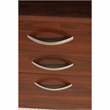 Series C 60W Bow Front L Desk with Drawers in Hansen Cherry - Engineered Wood