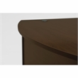 Series C 60W Bow Front L Desk with Drawers in Mocha Cherry - Engineered Wood