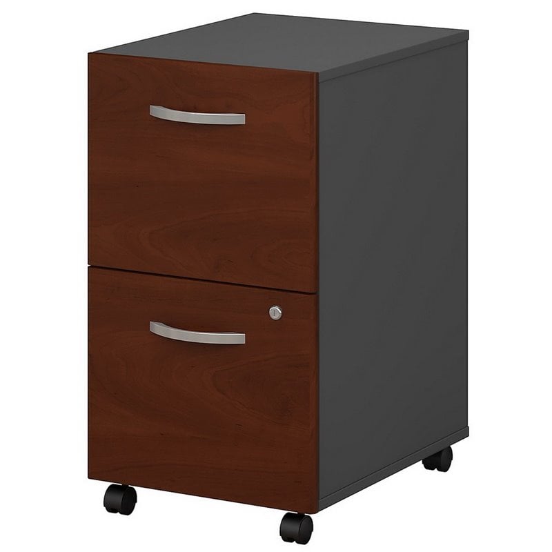 Series C 2 Drawer Mobile File Cabinet in Hansen Cherry - Engineered Wood