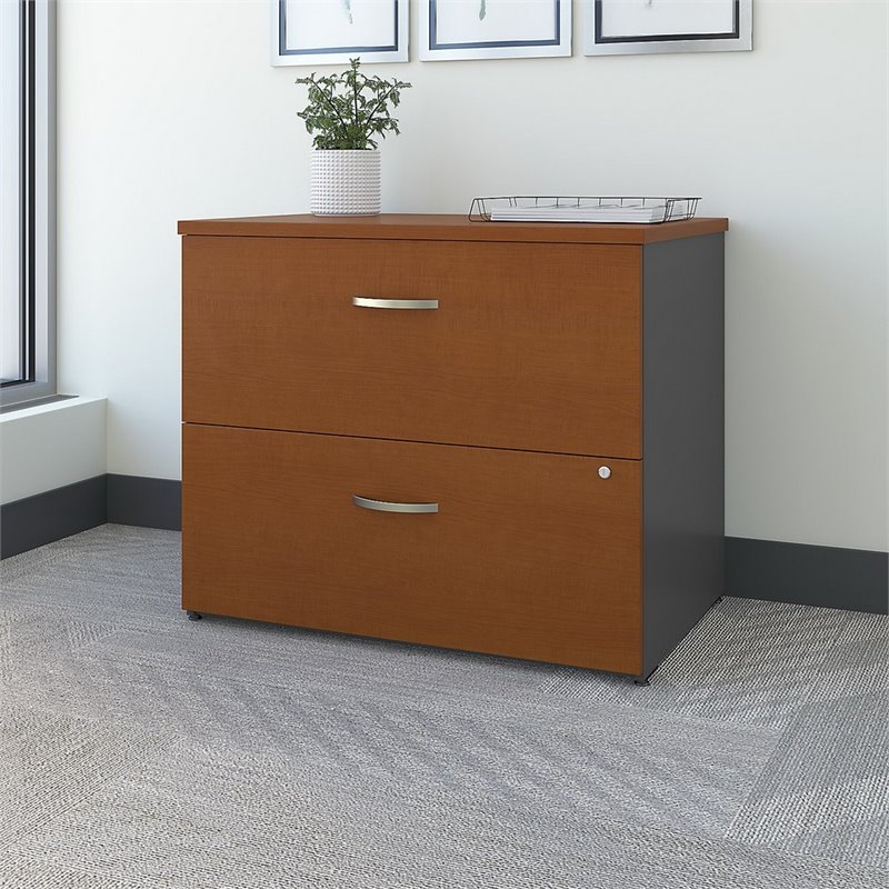 Series C 2 Drawer Lateral File in Auburn Maple Engineered