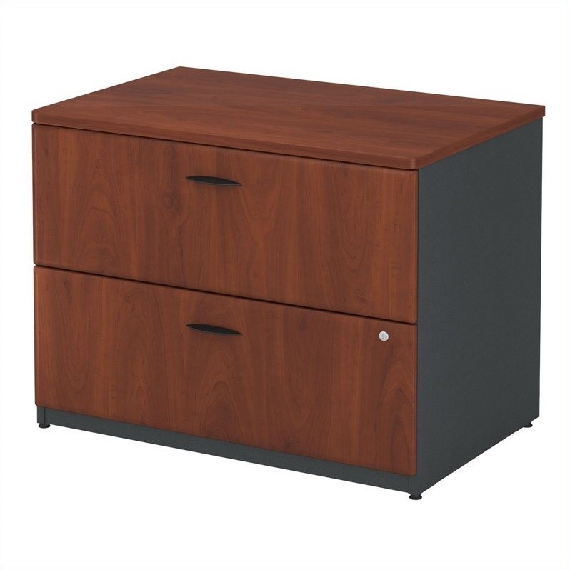 Series A 36w 2 Drawer Lateral File Cabinet In Hansen Cherry Engineered Wood Wc94454psu