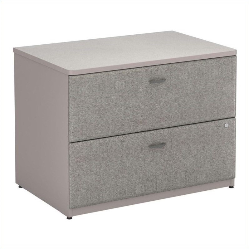 Bush Business Series A 36 Lateral File Cabinet In Pewter Wc14554psu