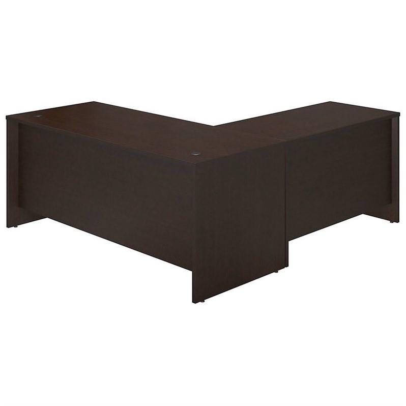 Bush Business Furniture Series C Elite Desk Shell with Return in Mocha ...