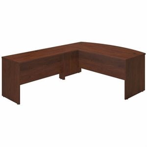 series c elite 72w x 36d bowfront desk shell with 60w return