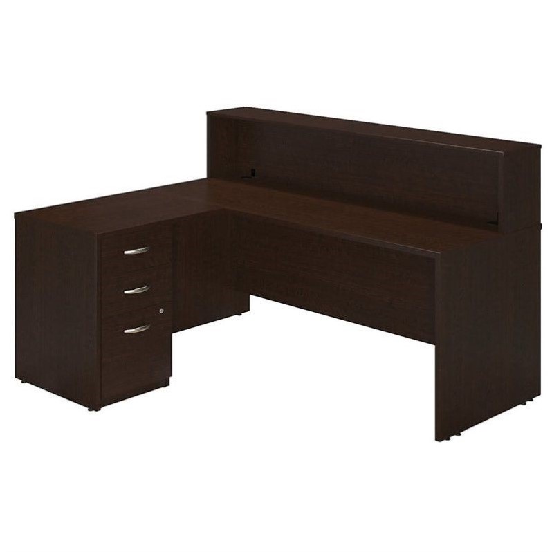 Bush Business Series C Elite 72W x 30D L Reception Desk SRE142MRSU