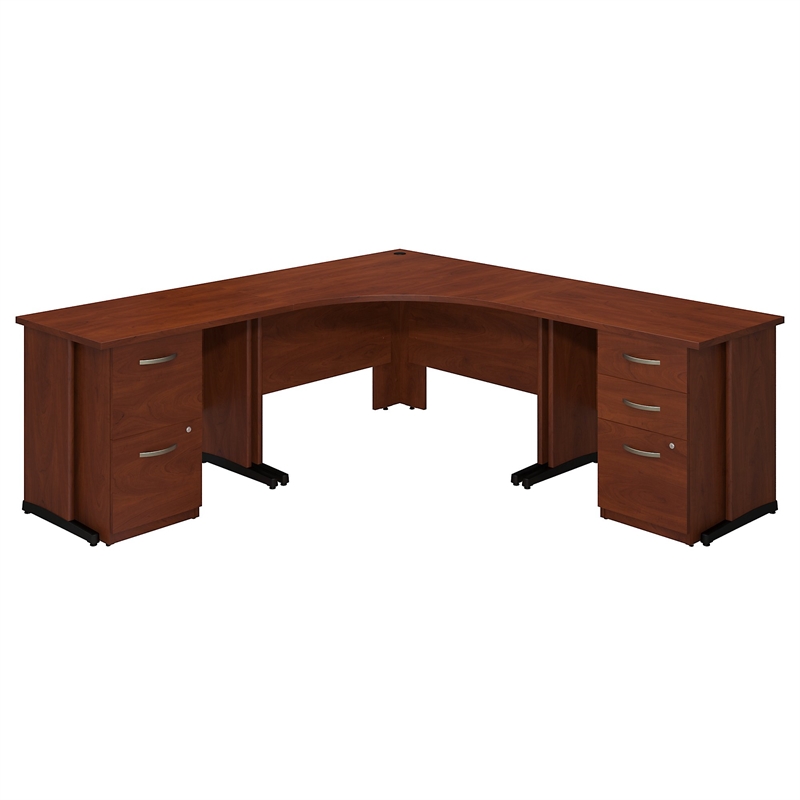 Series C Elite 48W x 48D Corner Desk Office Suite in Hansen Cherry ...