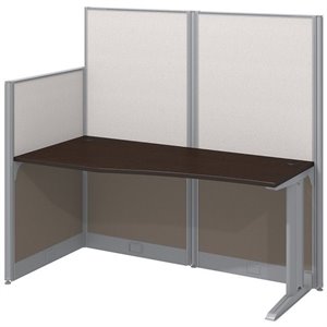 office in an hour 65w x 33d cubicle workstation in mocha cherry