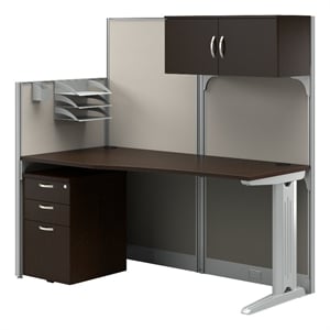 Bush Business Furniture Office In An Hour 65W X 33D Straight Workstation With Storage, Accessory Kit