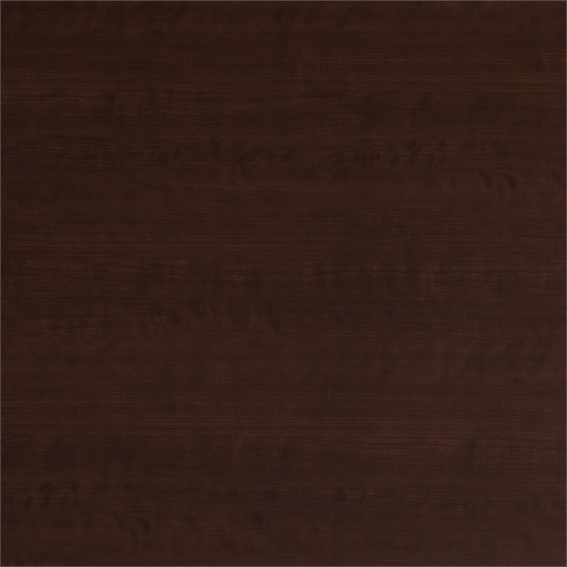 Office in an Hour Cubicle Desk with Storage in Mocha Cherry - Engineered Wood