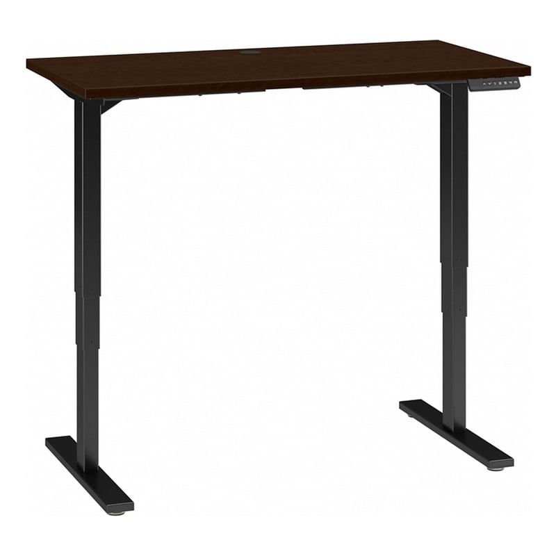 Move 80 Series 48W x 24D Adjustable Desk in Mocha Cherry - Engineered ...