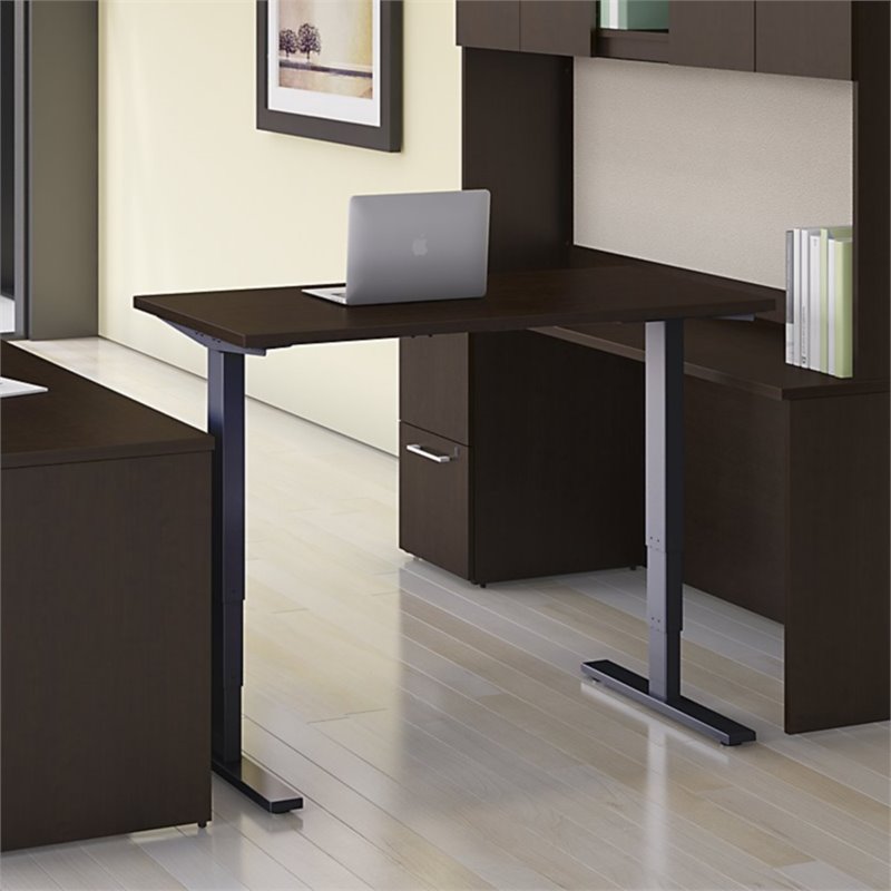 Move 80 Series 72w Height Adjule Standing Desk In Mocha Cherry Move 80 Series 72w Height Adjule
