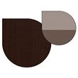 Easy Office 60W Two Person Straight Desk Office Suite in Mocha Cherry