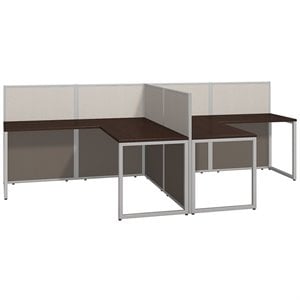 Bush Business Furniture Easy Office L Shaped Desk for 2