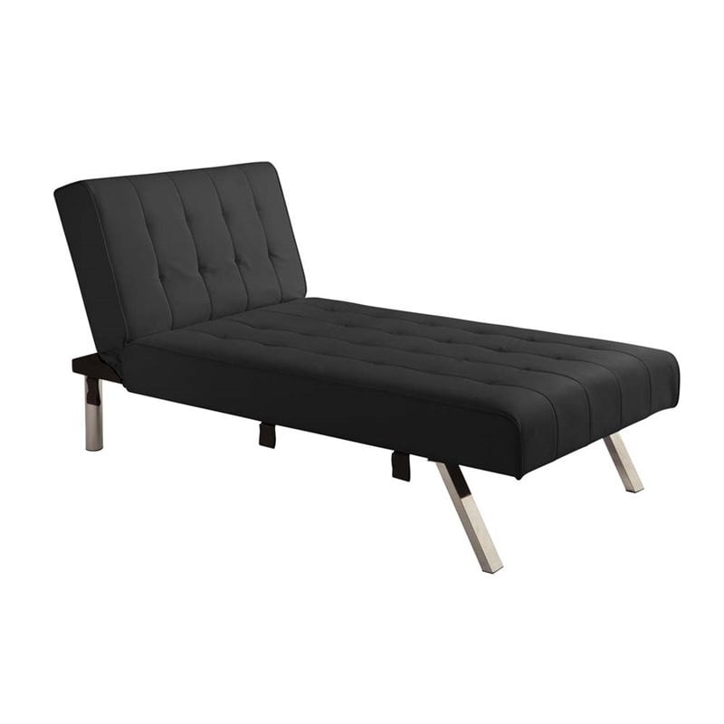 Dhp Emily Faux Leather Chaise Lounge In, Leather Chaise Lounge