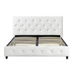 DHP Dakota Upholstered Faux Leather Full Bed in White