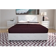 DHP Dakota Upholstered Faux Leather Full Bed in White