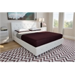 DHP Dakota Upholstered Faux Leather Full Bed in White