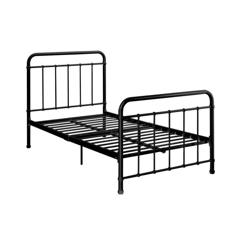 Iron Twin Bed in Black 3292096